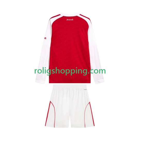 Fotbollströja Arsenal Barn Hemmaställ 2025-2026 Lång ärm