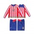 Fotbollströja Atlético Madrid 2005 Retro Barn Hemmaställ 2004 Lång ärm
