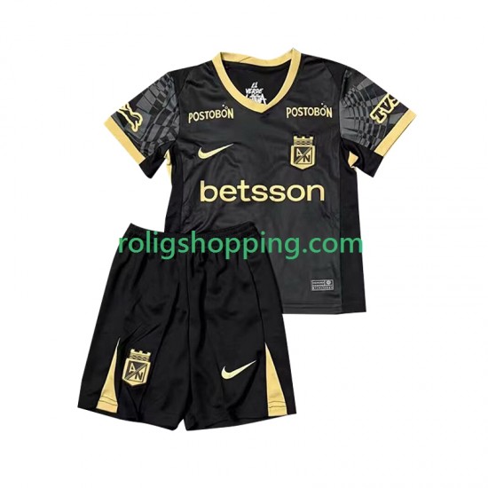 Fotbollströja Atletico Nacional Barn Bortaställ 2025 Kort ärm