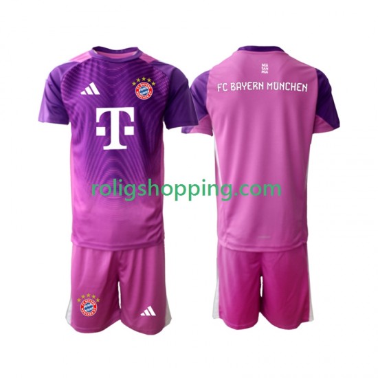 Fotbollströja FC Bayern München Målvakt Barn Fjärdeställ 2025-2026 Kort ärm