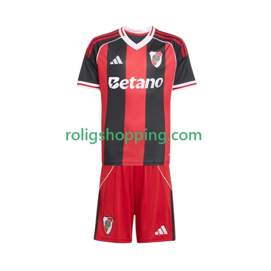 Fotbollströja CA River Plate Barn Bortaställ 2025-2026 Kort ärm