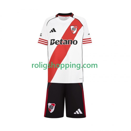 Fotbollströja CA River Plate Barn Hemmaställ 2025-2026 Kort ärm
