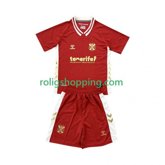 Fotbollströja CD Tenerife Barn Bortaställ 2025-2026 Kort ärm