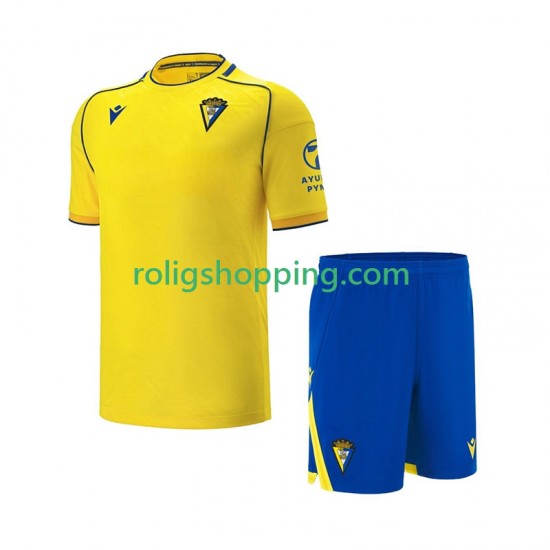 Fotbollströja Cadiz CF Barn Hemmaställ 2025-2026 Kort ärm