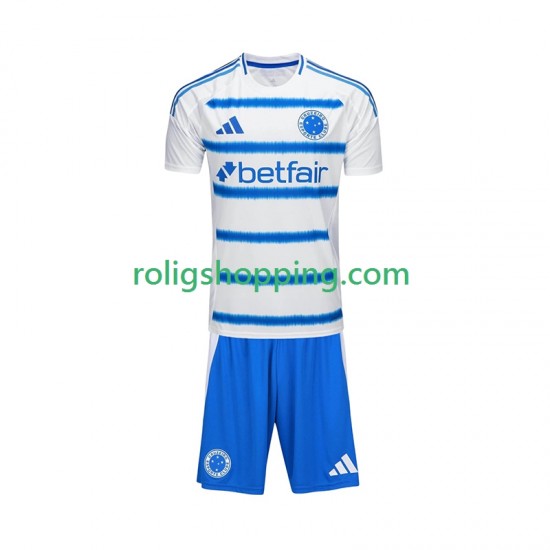 Fotbollströja Cruzeiro Barn Bortaställ 2025-2026 Kort ärm