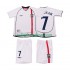 Fotbollströja England BECKHAM 7 2002 Retro Barn Hemmaställ Kort ärm