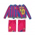 Fotbollströja FC Barcelona Lionel Messi 10 2005 Retro Barn Hemmaställ 2006 Lång ärm