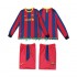 Fotbollströja FC Barcelona Retro Barn Hemmaställ 2011 2010 Lång ärm
