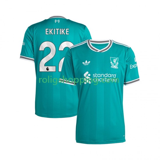 Fotbollströja Liverpool Hugo Ekitike 22 Män Tredjeställ 2025-2026 Kort ärm