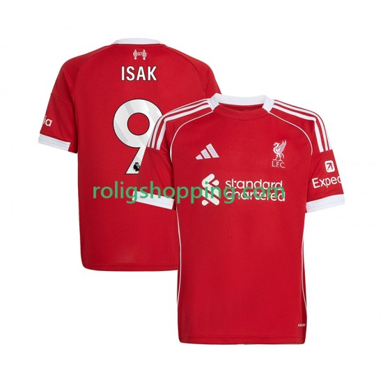 Fotbollströja Liverpool ISAK 9 Män Hemmaställ 2025-2026 Kort ärm