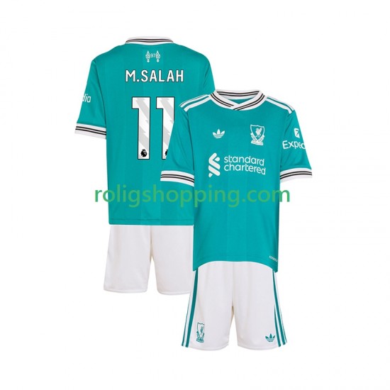 Fotbollströja Liverpool Mohamed Salah 11 Barn Tredjeställ 2025-2026 Kort ärm