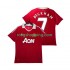 Fotbollströja Manchester United BECKHAM 7 Retro Män Hemmaställ 2011 2010 Kort ärm