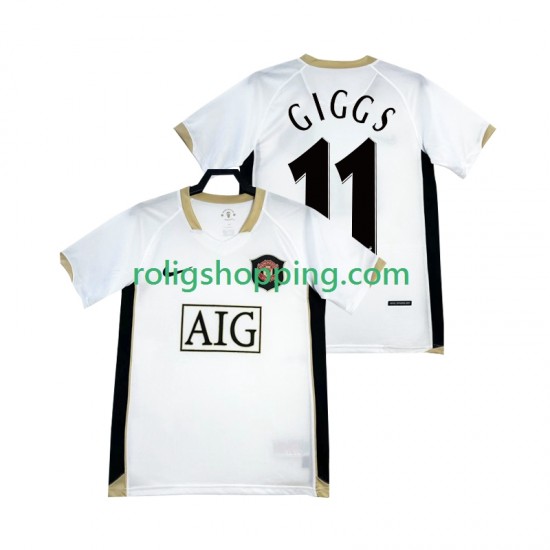 Fotbollströja Manchester United GIGGS 11 -2007 Retro Män Bortaställ 2006 Kort ärm