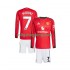 Fotbollströja Manchester United Mason Mount 7 Barn Hemmaställ 2025-2026 Lång ärm