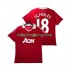 Fotbollströja Manchester United SCHOLES 18 Retro Män Hemmaställ 2011 2010 Kort ärm