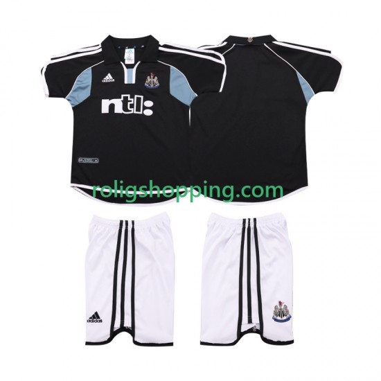 Fotbollströja Newcastle United 2000 2001 Retro Barn Bortaställ Kort ärm
