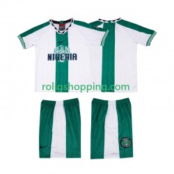 Fotbollströja Nigeria 1996 Retro Barn Bortaställ Kort ärm