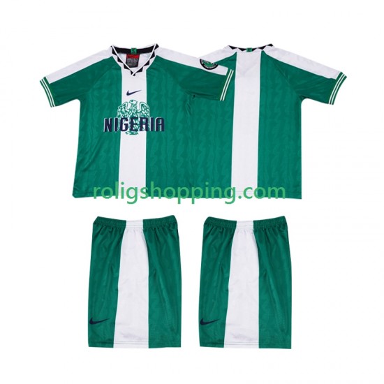 Fotbollströja Nigeria 1996 Retro Barn Hemmaställ Kort ärm