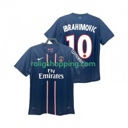 Fotbollströja Paris Saint-Germain Ibrahimović 10 2012 2013 Retro Män Hemmaställ Kort ärm