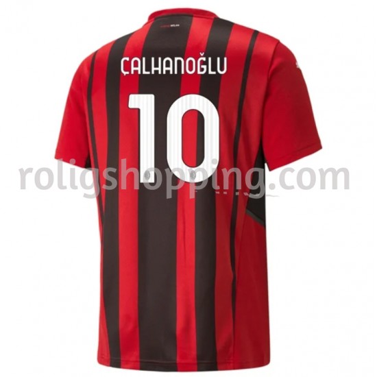 Fotbollströja AC Milan Hakan Calhanoglu 10 Hemmaställ 2021-2022 Kort ärm