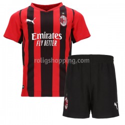 Fotbollströja AC Milan Barn Hemmaställ 2021-2022 Kort ärm