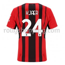 Fotbollströja AC Milan Simon Kjaer 24 Hemmaställ 2021-2022 Kort ärm