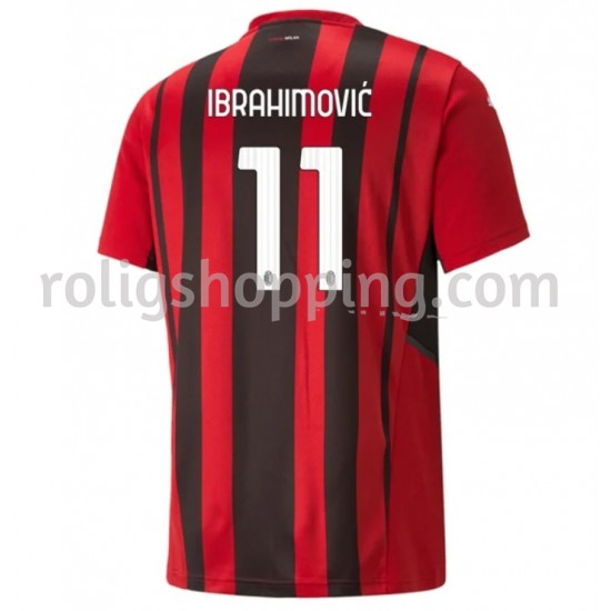 Fotbollströja AC Milan Zlatan Ibrahimović 11 Hemmaställ 2021-2022 Kort ärm