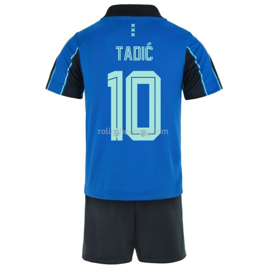 Fotbollströja AFC Ajax Dušan Tadić 10 Barn Bortaställ 2021-2022 Kort ärm