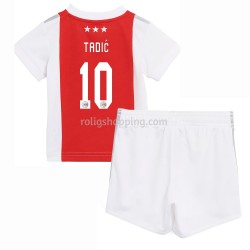 Fotbollströja AFC Ajax Dušan Tadić 10 Barn Hemmaställ 2021-2022 Kort ärm