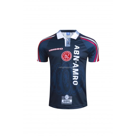 Fotbollströja AFC Ajax Retro Bortaställ 1997-1998 Kort ärm