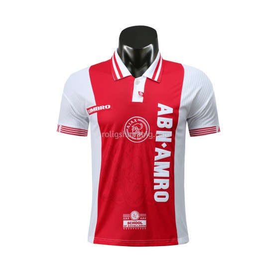 Fotbollströja AFC Ajax Retro Hemmaställ 1997-1998 Kort ärm