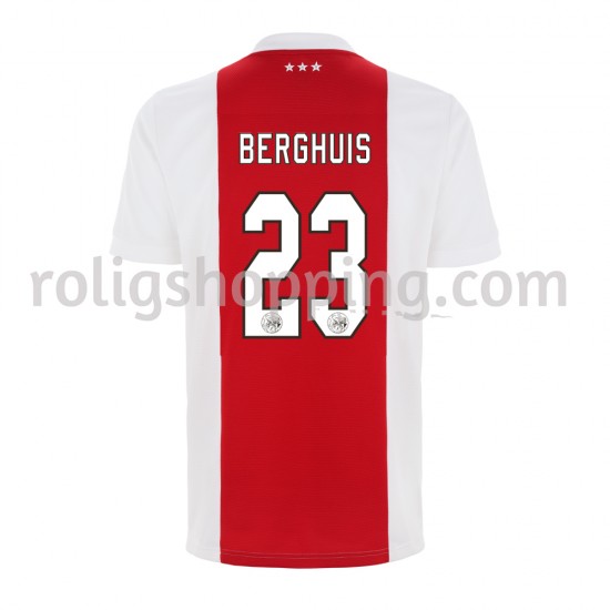 Fotbollströja AFC Ajax Steven Berghuis 23 Hemmaställ 2021-2022 Kort ärm