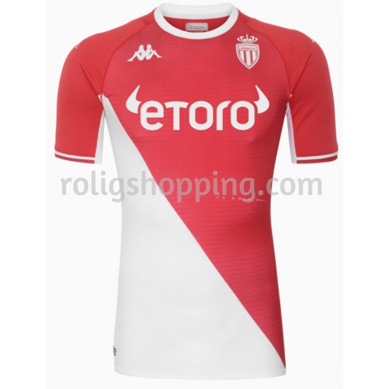 Fotbollströja AS Monaco Hemmaställ 2021-2022 Kort ärm