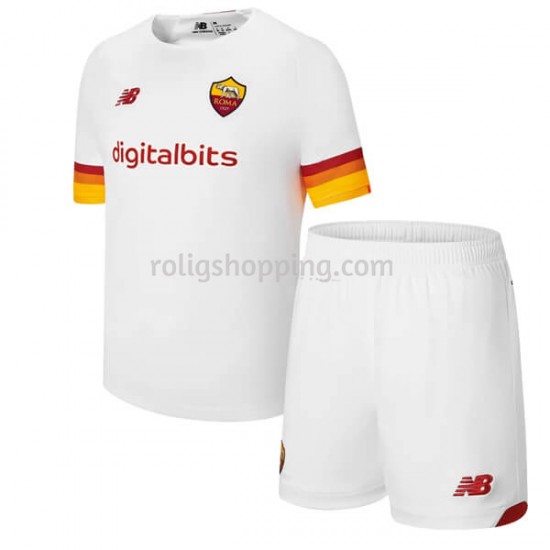 Fotbollströja AS Roma Barn Bortaställ 2021-2022 Kort ärm