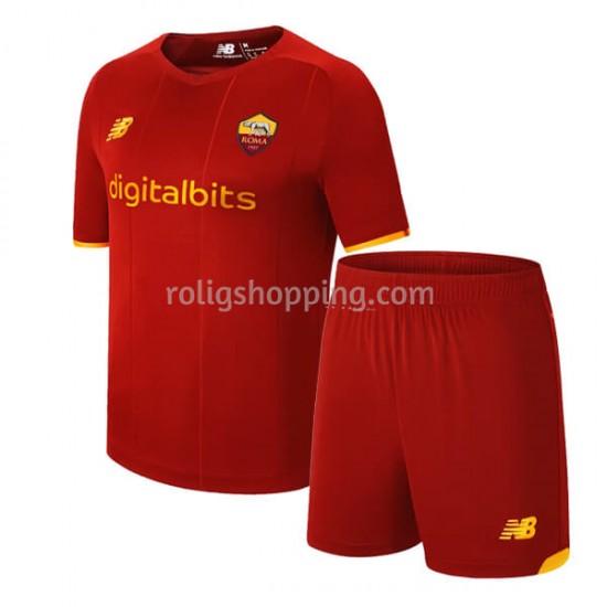 Fotbollströja AS Roma Barn Hemmaställ 2021-2022 Kort ärm