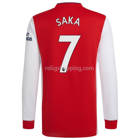 Fotbollströja Arsenal Bukayo Saka 7 Hemmaställ 2021-2022 Lång ärm