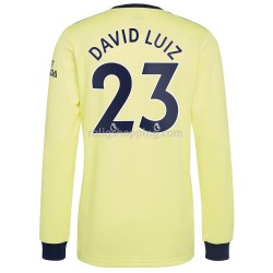 Fotbollströja Arsenal David Luiz 23 Bortaställ 2021-2022 Lång ärm