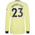 Fotbollströja Arsenal David Luiz 23 Bortaställ 2021-2022 Lång ärm