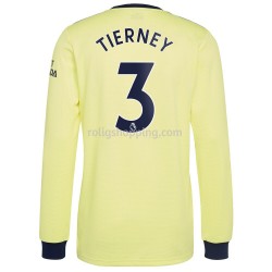 Fotbollströja Arsenal Kieran Tierney 3 Bortaställ 2021-2022 Lång ärm