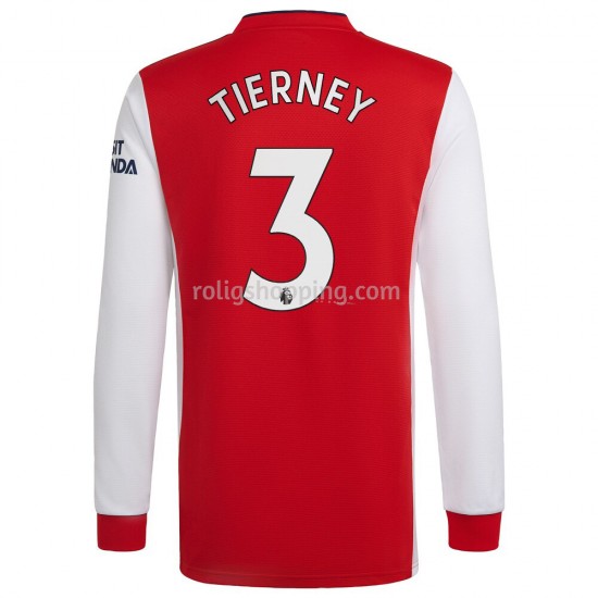 Fotbollströja Arsenal Kieran Tierney 3 Hemmaställ 2021-2022 Lång ärm