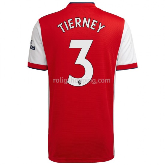 Fotbollströja Arsenal Kieran Tierney 3 Hemmaställ 2021-2022 Kort ärm