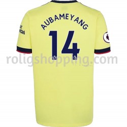 Fotbollströja Arsenal Pierre-Emerick Aubameyang 14 Bortaställ 2021-2022 Kort ärm