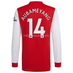 Fotbollströja Arsenal Pierre-Emerick Aubameyang 14 Hemmaställ 2021-2022 Lång ärm