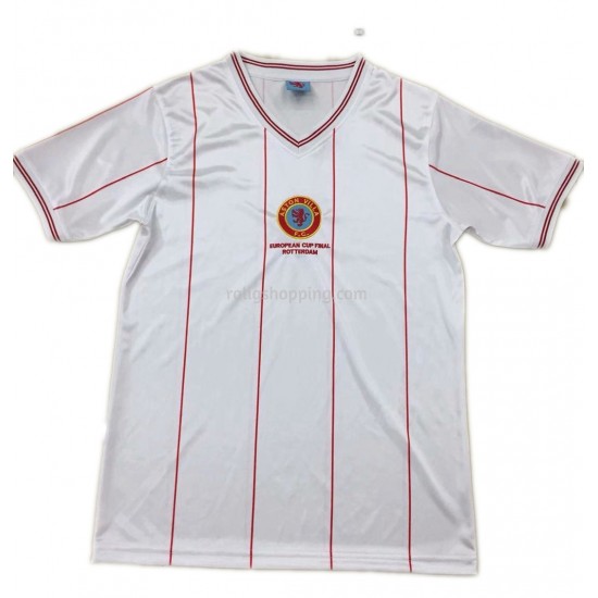 Fotbollströja Aston Villa Retro Bortaställ 1982 Kort ärm