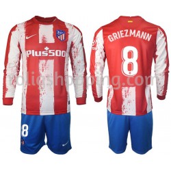 Fotbollströja Atlético Madrid GRIEZMANN 8 Barn Hemmaställ 2021-2022 Lång ärm