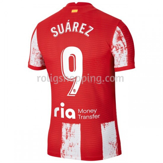 Fotbollströja Atlético Madrid Luis Suárez 9 Hemmaställ 2021-2022 Kort ärm