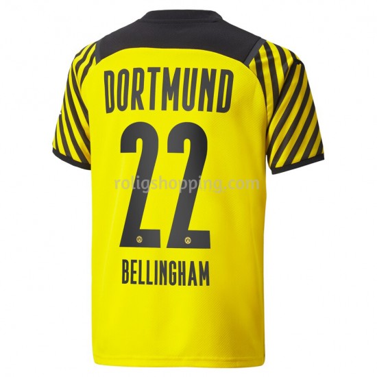 Fotbollströja Borussia Dortmund ude Bellingham 22 Hemmaställ 2021-2022 Kort ärm