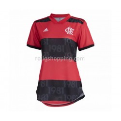 Fotbollströja CR Flamengo Damen Hemmaställ 2021-2022 Kort ärm