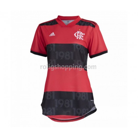 Fotbollströja CR Flamengo Damen Hemmaställ 2021-2022 Kort ärm