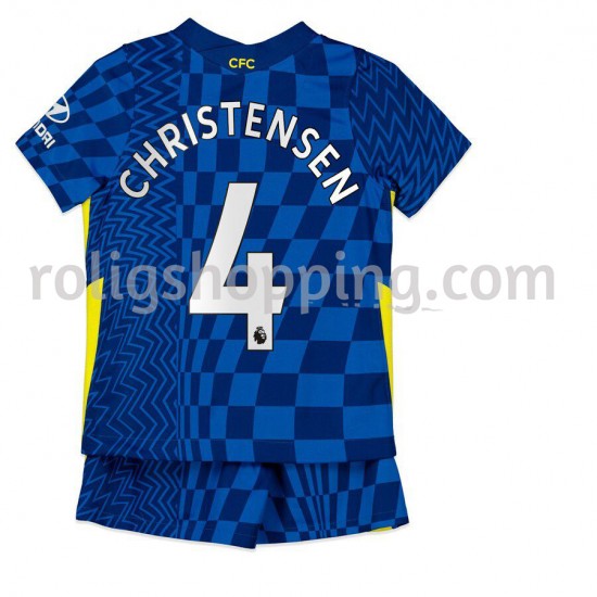 Fotbollströja Chelsea Andreas Christensen 4 Barn Hemmaställ 2021-2022 Kort ärm